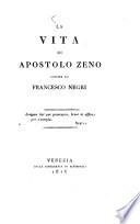 La vita di Apostolo Zeno