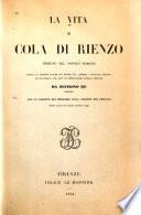 La vita di Cola di Rienzo, tribuno del popolo romano