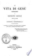 La vita di Gesù romanzo di Ernesto Renan