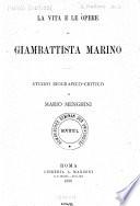 La vita e le opere di Giambattista Marino