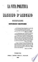 La vita politica di Massimo D'Azeglio