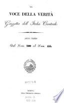 La Voce della verita. Gazzetta dell'Italia centrale