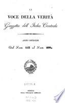 La Voce della verita. Gazzetta dell'Italia centrale