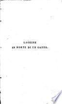 Lagrime in morte di un gatto