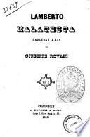 Lamberto Malatesta capitoli 24. di Giuseppe Rovani
