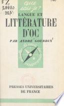 Langue et littérature d'oc