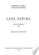 Lanx satura, Nicolao Terzaghi oblata