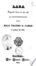 Lara tragedia lirica in due atti [la poesia è del sig. A. Berrettoni