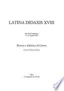 Latina didaxis XVIII