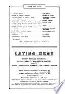 Latina gens rassegna del Lazio, dell'Umbria e della Sabina