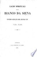 Laudi spirituali del Bianco da Siena