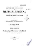 Lavori dei congressi di medicina interna