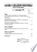 Lavoro e relazioni industriali