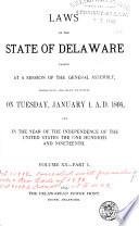 Laws of the State of Delaware