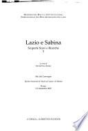 Lazio e Sabina