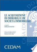 Le acquisizioni di immobili e di società immobiliari