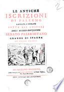 Le antiche iscrizioni di Palermo