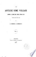 Le antiche rime volgari