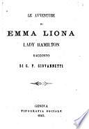 Le avventure di Emma Liona lady Hamilton racconto di G. P. Giovannetti