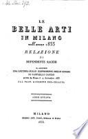 Le belle arti in Milano nell'anno 1828 u. 1833