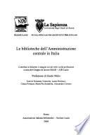 Le biblioteche dell'amministrazione centrale in Italia