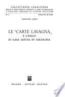 Le 'carte Lavagna' e l'esilio di Casa Savoia in Sardegna