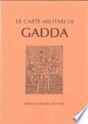 Le carte militari di Gadda