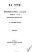 Le cene di Antonfrancesco Grazzini detto il Lasca