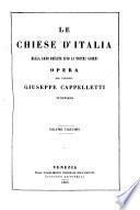 Le chiese d'Italia dalla loro origine sino ai nostri giorni