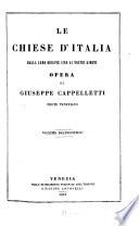 Le chiese d'Italia dalla loro origine sino ai nostri giorni