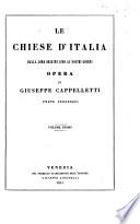 Le Chiese d'Italia dalla loro origine sino ai nostri giorni opera di Giuseppe Cappelletti