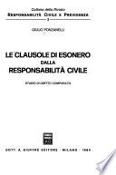 Le clausole di esonero dalla responsabilità civile