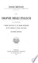 Le colonie degli italiani, con appendice
