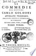 Le commedie di Goldini