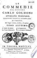Le commedie di Goldini