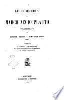 Le commedie di Marco Accio Plauto volgarizzate da Giuseppe Rigutini e Temistocle Gradi