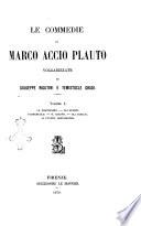 Le commedie di Marco Accio Plauto volgarizzate da Giuseppe Rigutini e Temistocle Gradi