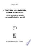 Le concezioni della ragioneria nella dottrina italiana