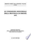 Le Condizioni industriali della provincia di Firenze 1895