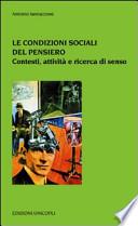 Le condizioni sociali del pensiero