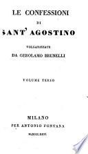 Le confessioni di sant'Agostino volgarizzate da Gerolamo Brunelli
