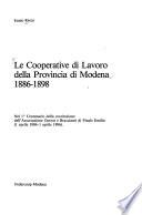 Le cooperative di lavoro della provincia di Modena, 1886-1898