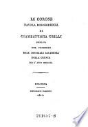 Le corone, favola boschereccia. Premiata nel concorso dell'imperiale accademia della crusca per l'anno 1811