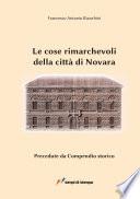 Le cose rimarchevoli della città di Novara