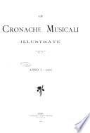 Le cronache musicali rivista illustrata