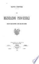 Le degenerazioni psico-sessuali
