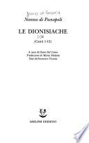 Le Dionisiache: Canti 1-12