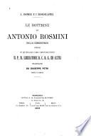 Le doctrine di Antonio Rosmini sulla conescenza difese e qualle chè oppongene 11 p. M. Liberatore D.C.D.G.