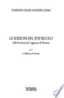 Le edizioni del XVII secolo della Provincia dei Cappuccini di Messina