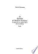 Le epistole di Diodoro Siciliano